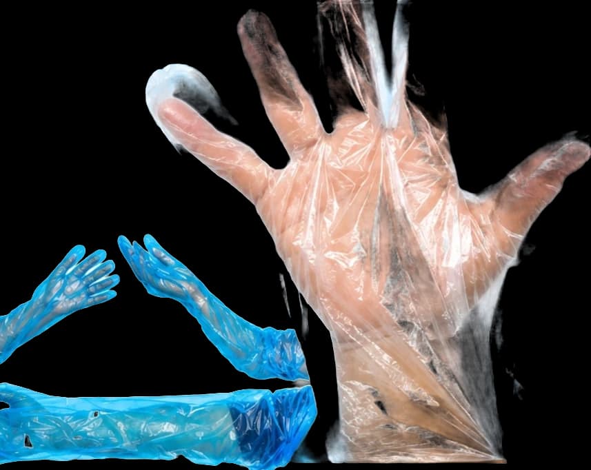 D-Care Plastic Examination Gloves