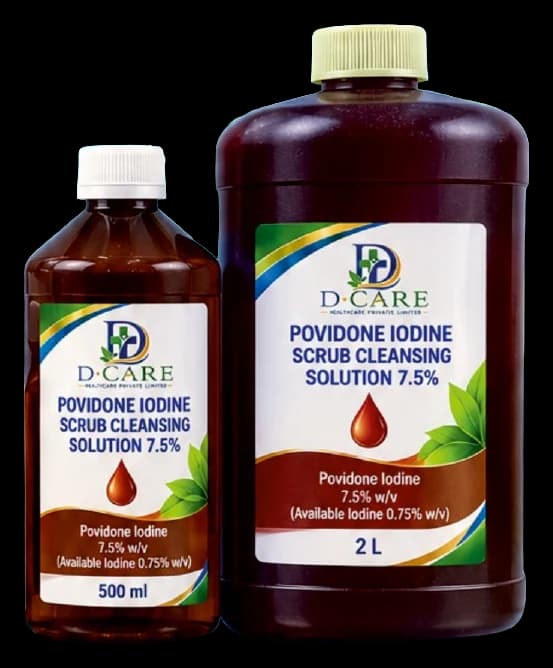 D-Care Povidone Iodine Scrub Cleansing Solution 7.5%