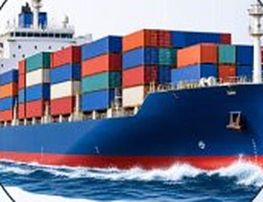 Container ship for export