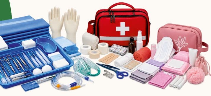 Procedure and first aid kits